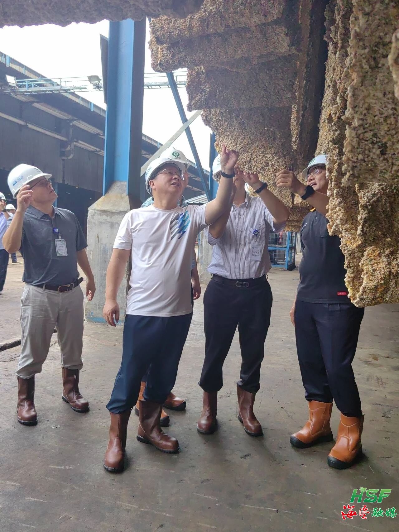 包洪文一行调研合盛农业SGO加工厂。